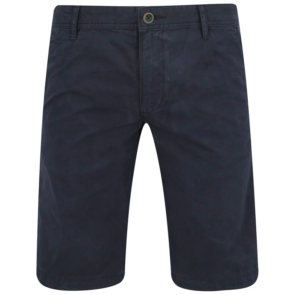 BOSS Orange Men's Regular Fit Schino Shorts - Navy Image 1