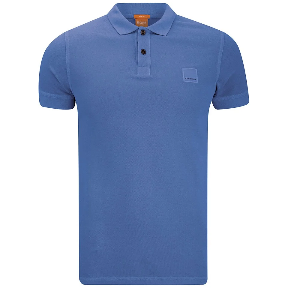 BOSS Orange Men's Slim Fit Pascha Polo Shirt - Electric Blue Image 1