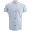 BOSS Orange Men's Erolles Short Sleeve Shirt with Contrast Buttons - Sky Blue - Image 1