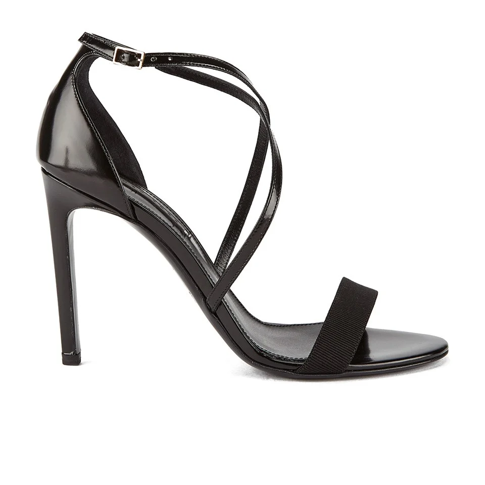 BOSS Hugo Boss Women's Tahara-A Grosgrain Barely There Heeled Sandals - Black Image 1