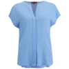 HUGO Women's Edilfe Drop-Shoulder Blouse - Turquoise/Aqua - Image 1