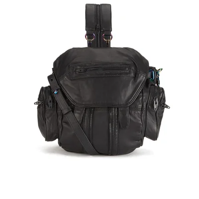 Alexander Wang Mini Marti Iridescent Backpack - Black