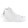 Converse Women's Chuck Taylor All Star Leather Tri-Zip Hi-Top Trainers- White - Image 1