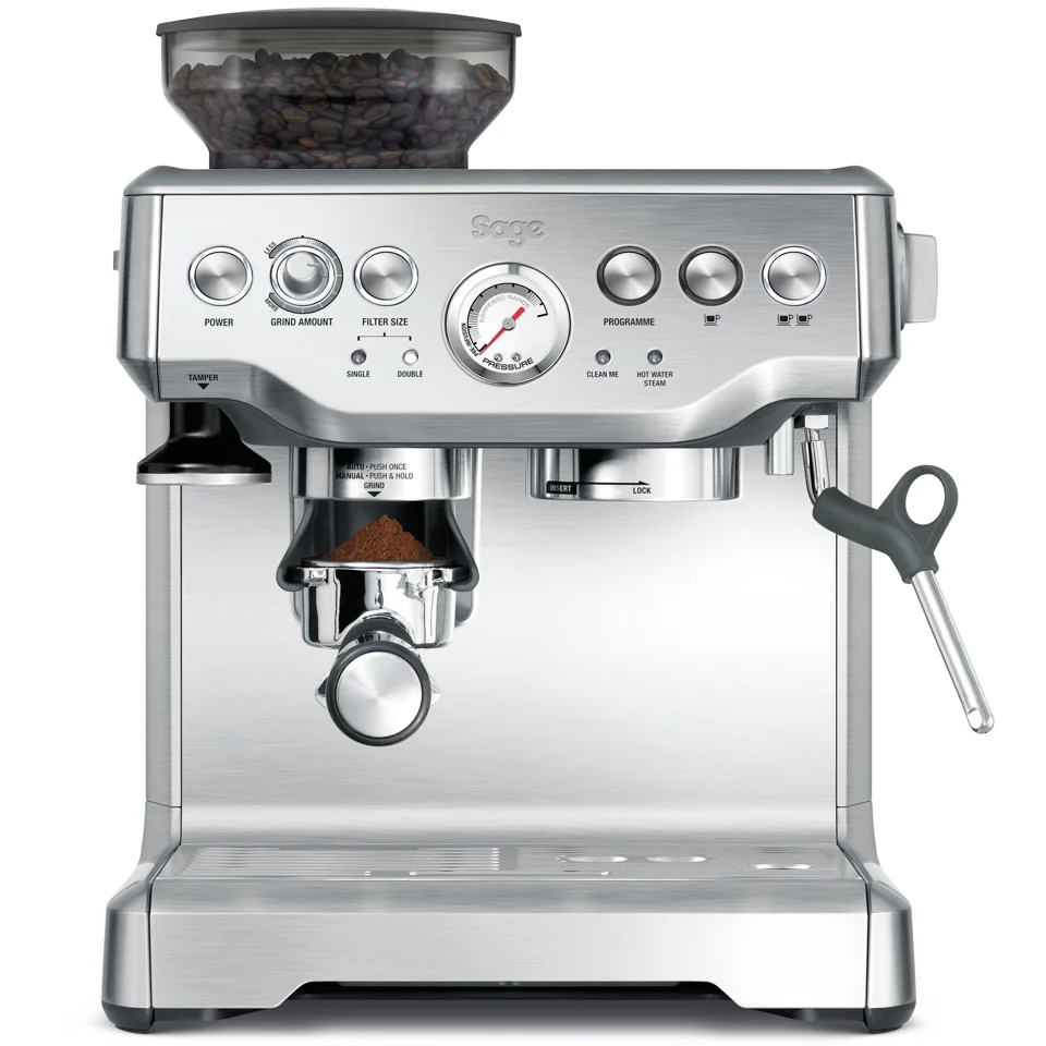 Sage BES870UK Barista Express Bean-to-Cup Coffee Machine - Stainless Steel Image 1
