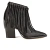 By Malene Birger Women's Ounni Leather Tassel Ankle Boots - Black - Image 1