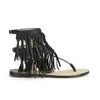 By Malene Birger Women's Nuntaga Tassle Leather Gladiator Sandals - Black - Image 1