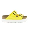 Birkenstock Women's Arizona Slim Fit Double Strap Platform Sandals - Yellow - Image 1
