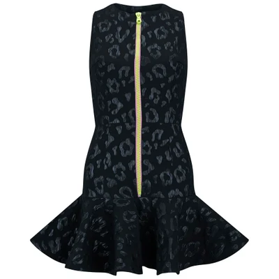 House of Holland Women's Jacquard Scuba Dress - Black Leopard