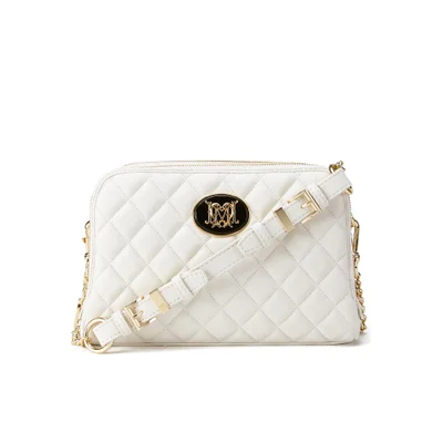 Love Moschino Women's Quilted Cross Body Bag - Ivory