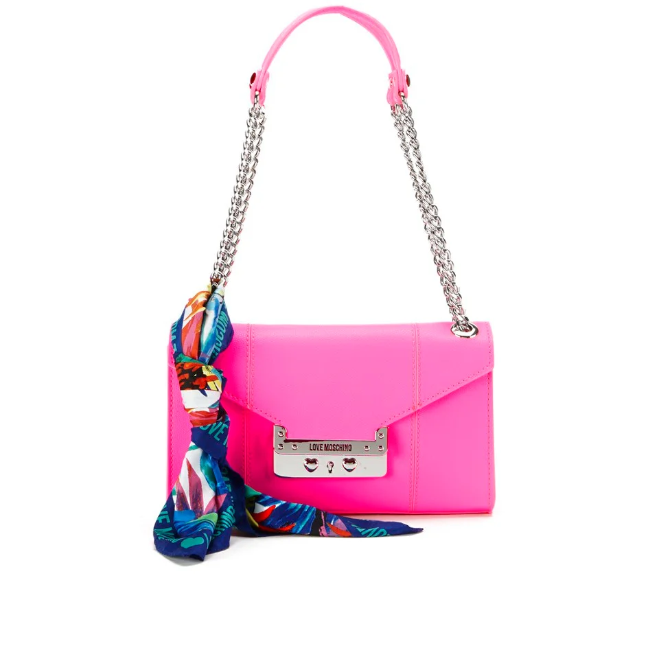 Love Moschino Women's Saffiano Shoulder Bag - Pink Image 1