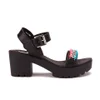 Love Moschino Women's Cleated Platform Sandals - Black - Image 1