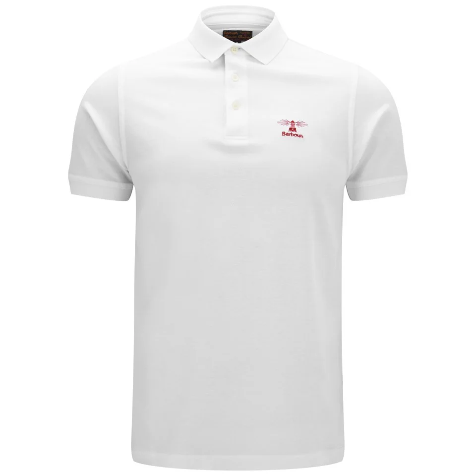 Barbour Heritage Men's Standards Polo Shirt - White Image 1