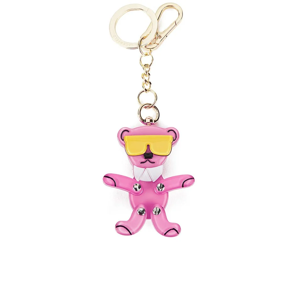 Karl Lagerfeld Teddy Key Chain - Pink Image 1