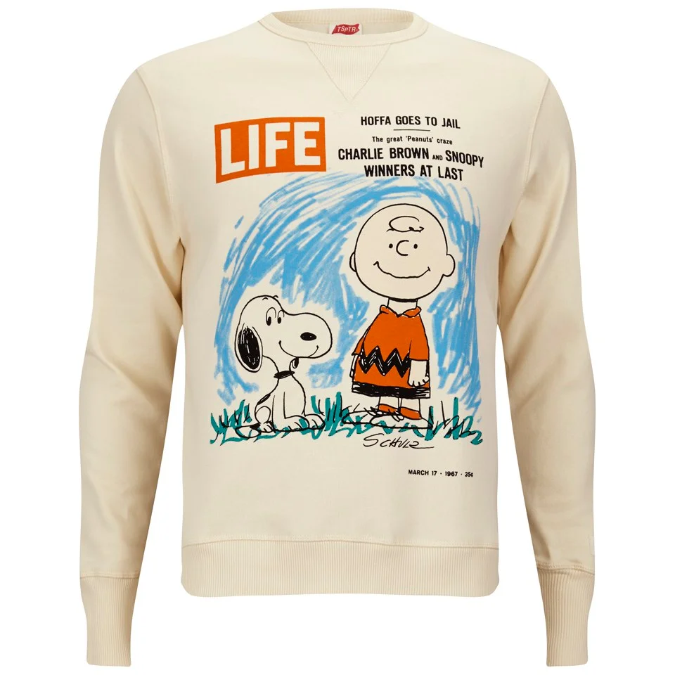 TSPTR Men's Life x Peanuts Sweatshirt - Antique White Image 1