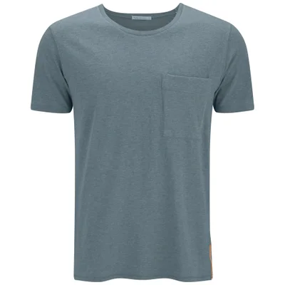 Nudie Jeans Men's Organic Melange Pocket T-Shirt - Blue Melange