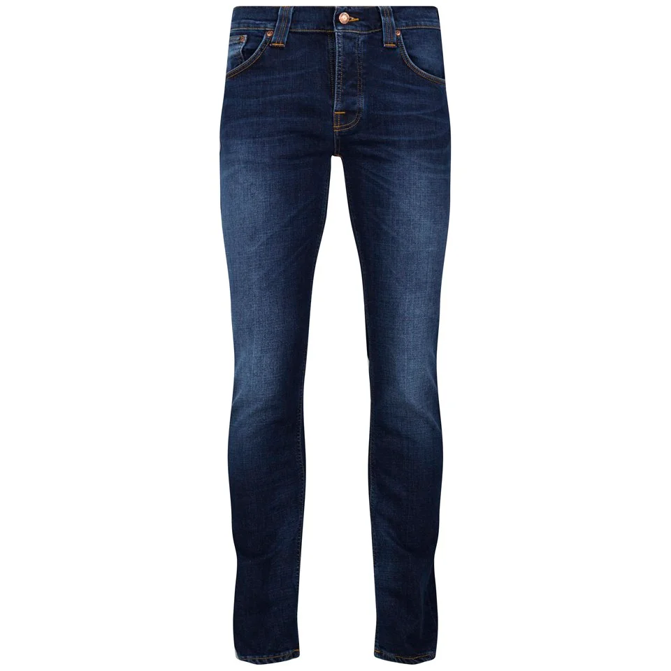 Nudie Jeans Men's Grim Tim Straight Slim Jeans - Crosshatch Worn In Image 1
