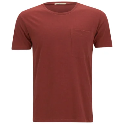 Nudie Jeans Men's Organic Melange Pocket T-Shirt - Red