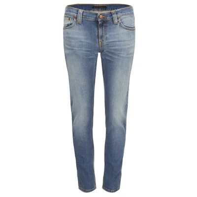 Nudie Jeans Women's Tight Long John 'Super-Tight/Low-Waist' Jeans - Saltwater Indigo