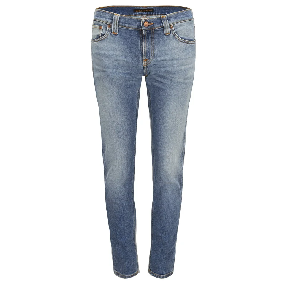 Nudie Jeans Women's Tight Long John 'Super-Tight/Low-Waist' Jeans - Saltwater Indigo Image 1