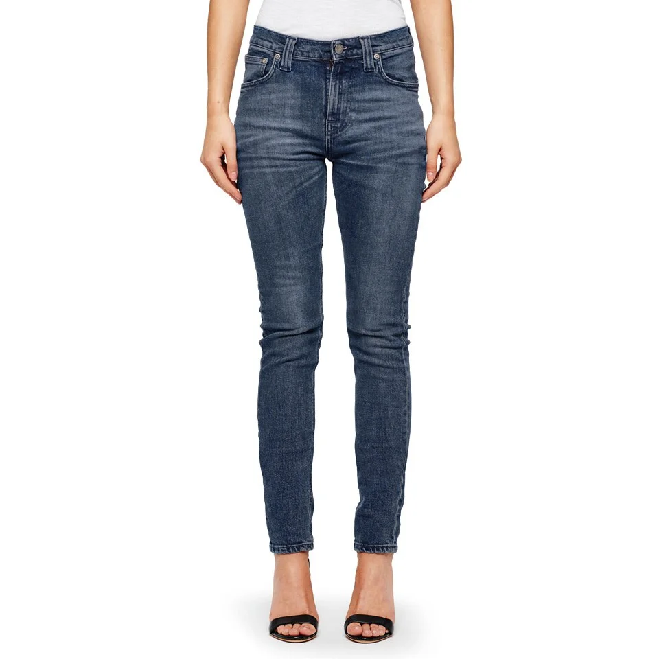 Nudie Jeans Women's High Kai 'Super-Tight/High-Waist' Jeans - Navy Falls Image 1
