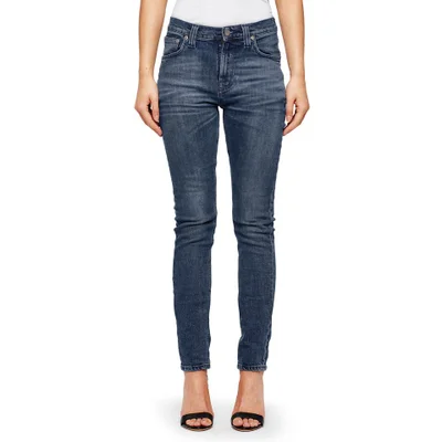 Nudie Jeans Women's High Kai 'Super-Tight/High-Waist' Jeans - Navy Falls
