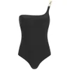 Moschino Women's Tess One Shoulder Swimsuit - Black - Image 1