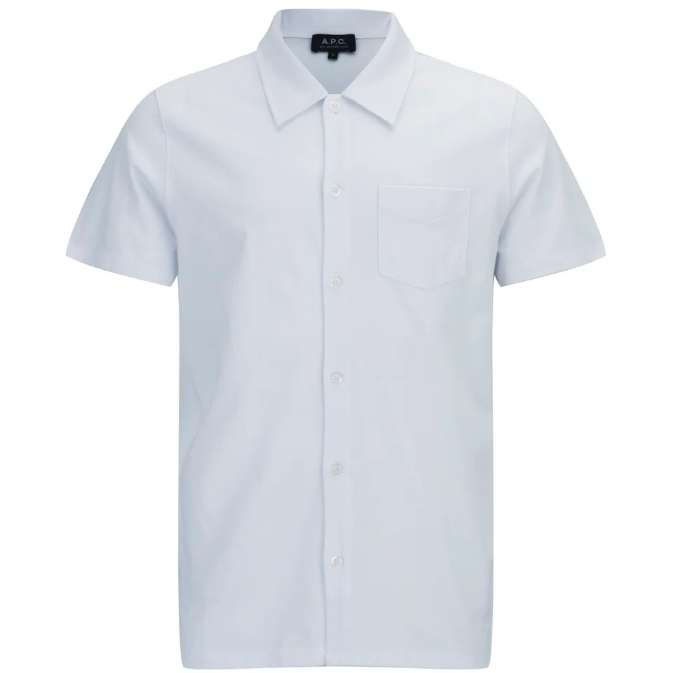 A.P.C. Men's SS Jersey Shirt - White Image 1