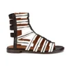 Thakoon Addition Women's Taylor 2 Leather Stripe Gladiator Sandals - Black - Image 1