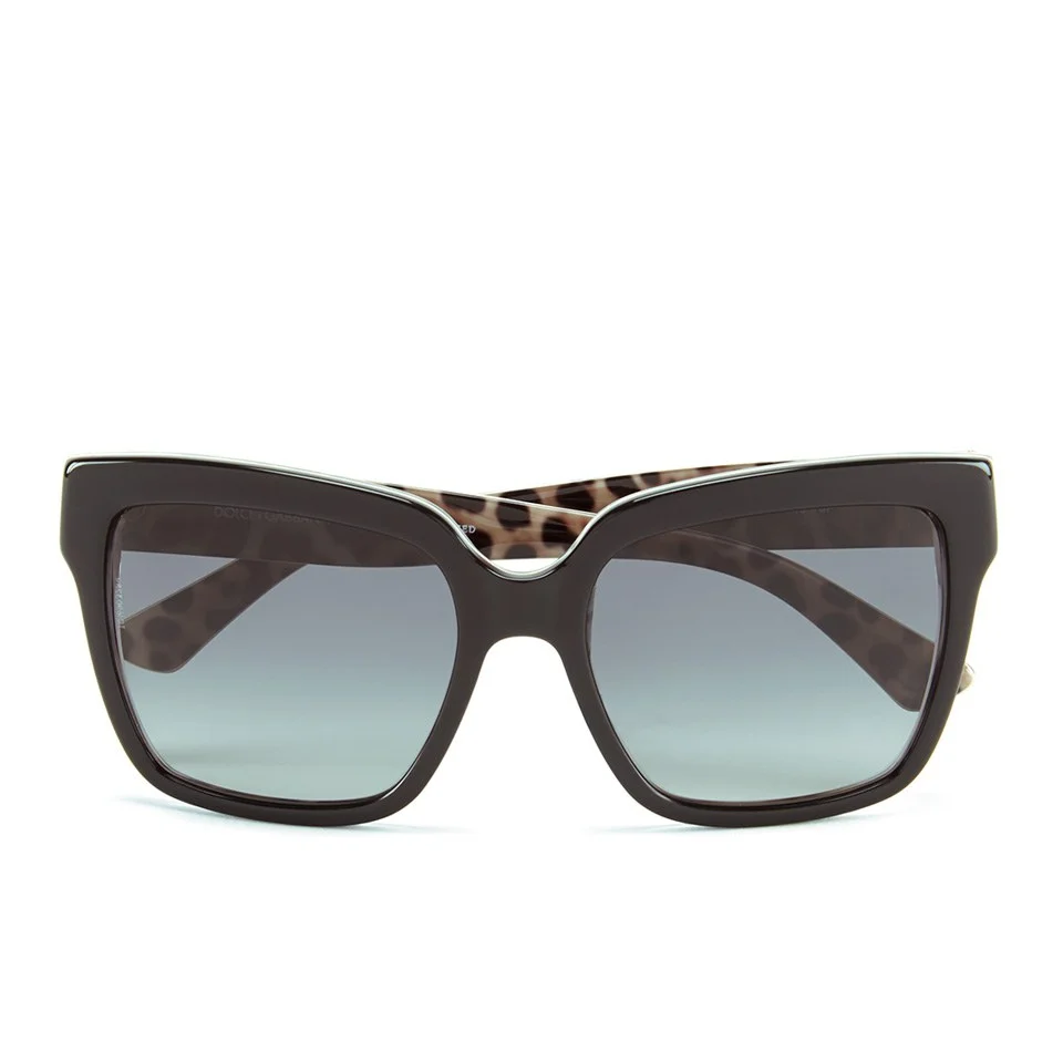 Dolce & Gabbana Enchanted Garden Women's Sunglasses - Black/Leo Image 1