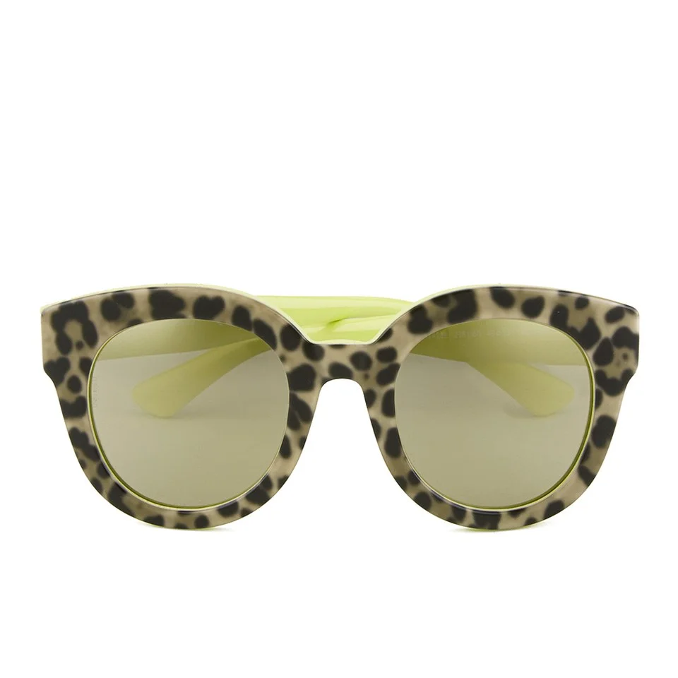 Dolce & Gabbana Enchanted Garden Women's Round Sunglasses - Leo/Yellow Image 1