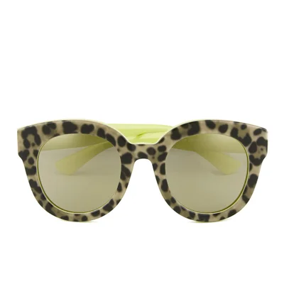 Dolce & Gabbana Enchanted Garden Women's Round Sunglasses - Leo/Yellow