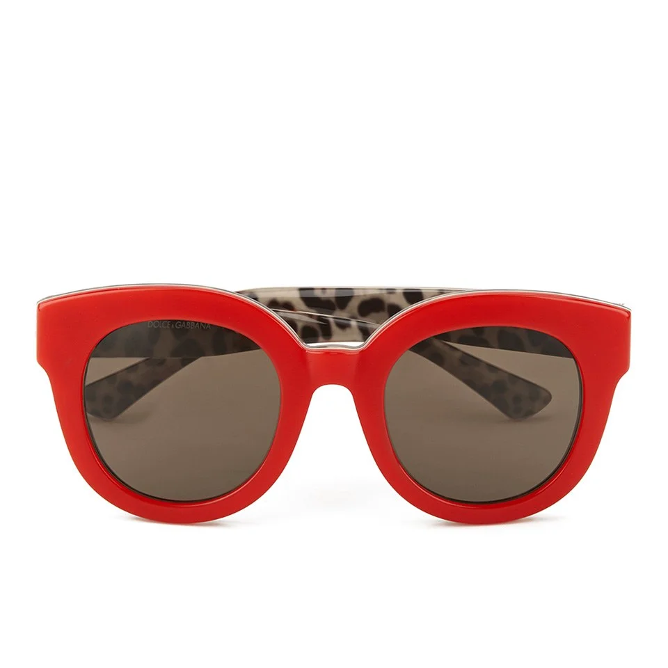 Dolce & Gabbana Enchanted Garden Women's Round Sunglasses - Opal Lobster/Leo Image 1