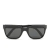 Polo Ralph Lauren Rectangular Men's Sunglasses - Rubber Black - Image 1