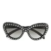 Prada Ornate Stud Women's Sunglasses - Black - Image 1