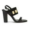 See By Chloé Women's Leather/Suede Heeled Sandals - Black - Image 1