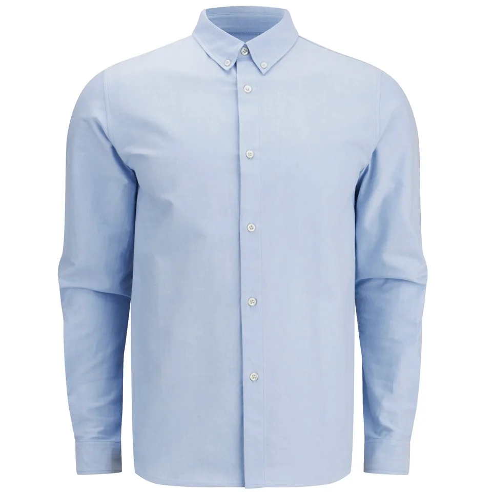 A.P.C. Men's Button-Down Oxford Long Sleeve Shirt - Blue Image 1