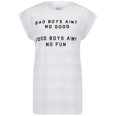 Zoe Karssen Women's Bad Boys T-Shirt - White