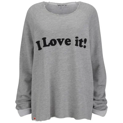 Wildfox Women's 'I Love It' Sweatshirt - Heather