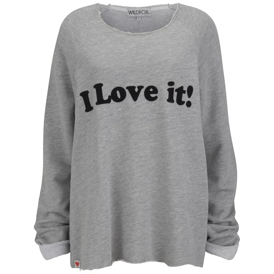 Wildfox Women's 'I Love It' Sweatshirt - Heather Image 1
