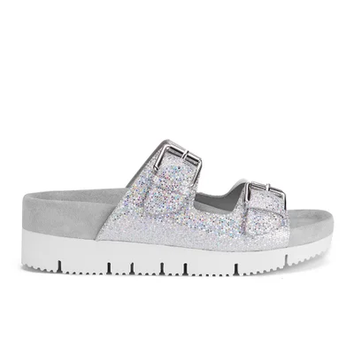 Ash Women's Takoon Double Strap Suede Sandals - Light Silver