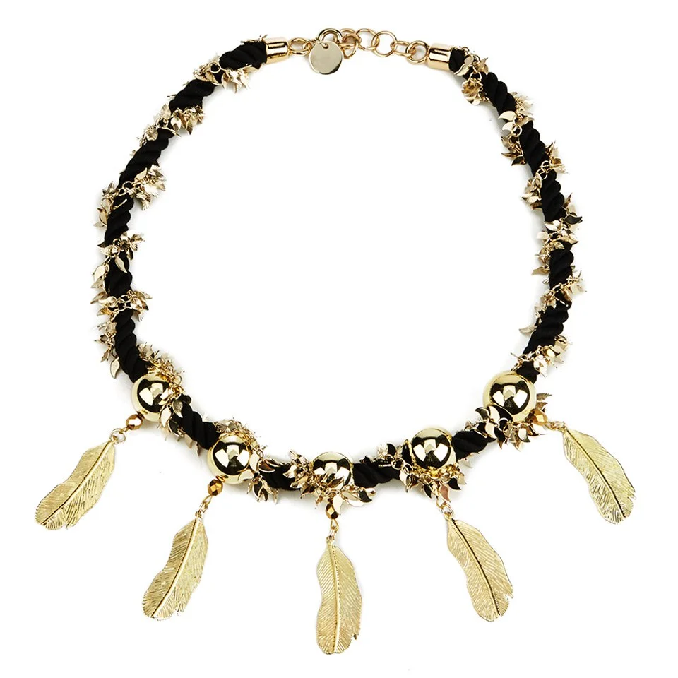 Matthew Williamson Women's Rope Feather Necklace - Gold Image 1