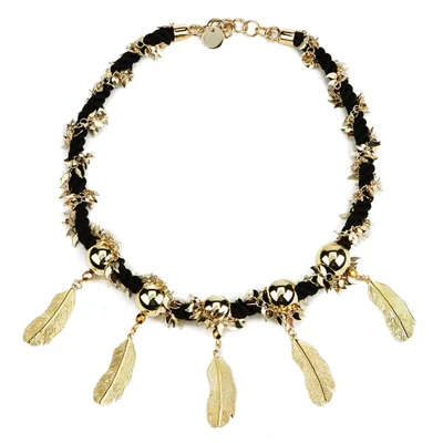 Matthew Williamson Women's Rope Feather Necklace - Gold