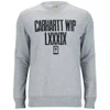 Carhartt Men's Lxxxix Script Sweatshirt - Grey Heather/Black - Image 1