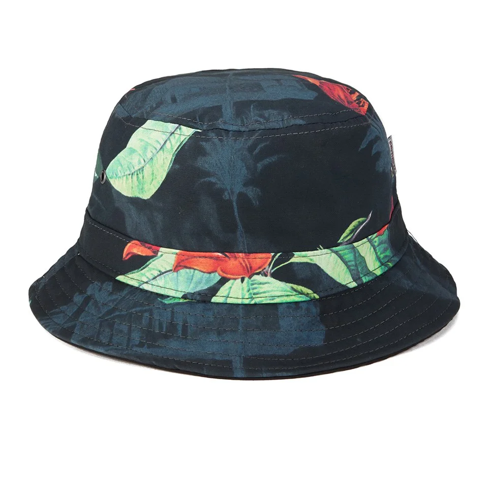 Carhartt Men's Reversible Bucket Hat - Black/Tropic Print Image 1