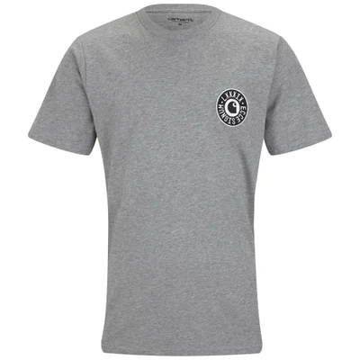 Carhartt Men's Ecce and Signum Short Sleeve T-Shirt - Grey Heather/Black