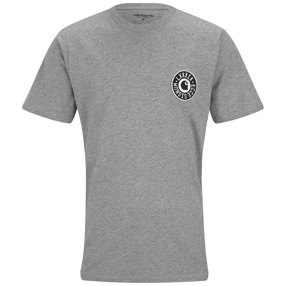 Carhartt Men's Ecce and Signum Short Sleeve T-Shirt - Grey Heather/Black Image 1