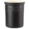 Le Creuset Stoneware Small Utensil Jar - Satin Black - Image 1
