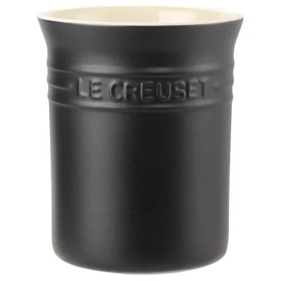 Le Creuset Stoneware Small Utensil Jar - Satin Black