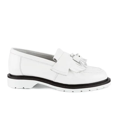 YMC Women's Solovair Tassel Leather Loafers - White