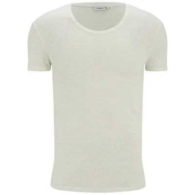 J.Lindeberg Men's Teller Silk-Mix Neep Jersey Slim Fit T-Shirt - Off White